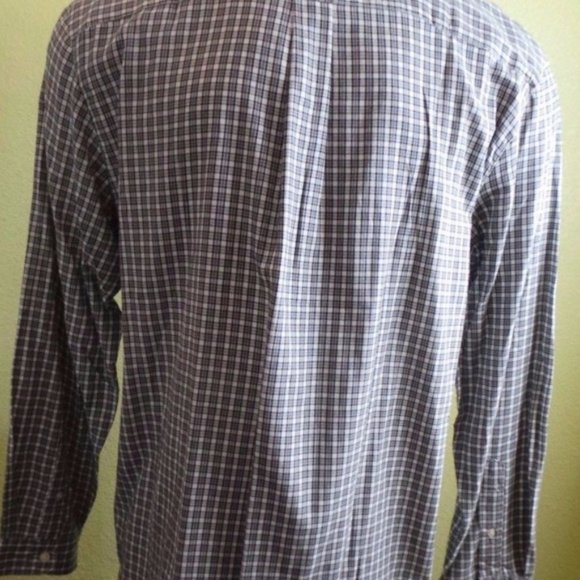 NWT Chaps Classic Fit Checked Twill Casual Button down shirt Tag XL - Picture 7 of 11